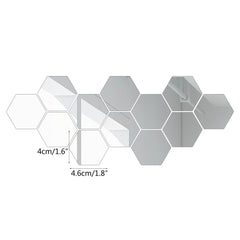 Hexagon Mirror Wall Stickers