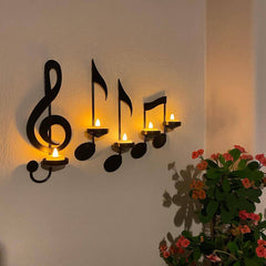 Music Symbol Candle Holder