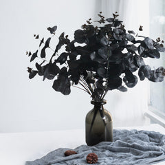 Black Artificial Eucalyptus Leaves